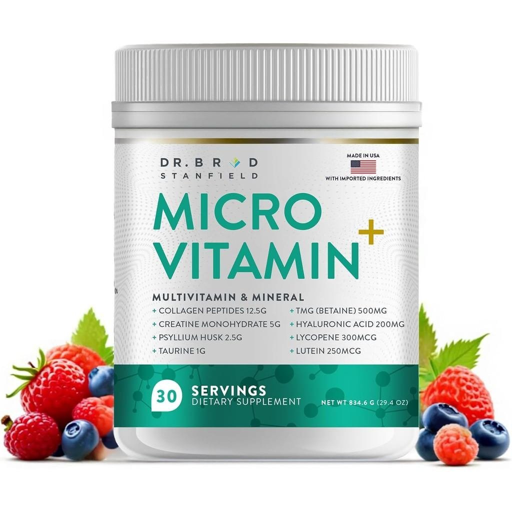 คอลลาเจนเปปไทด์ + Creatine Monohydrate + Psyllium Husk + Taurine + TMG + Hyaluronic Acid + MultiVita