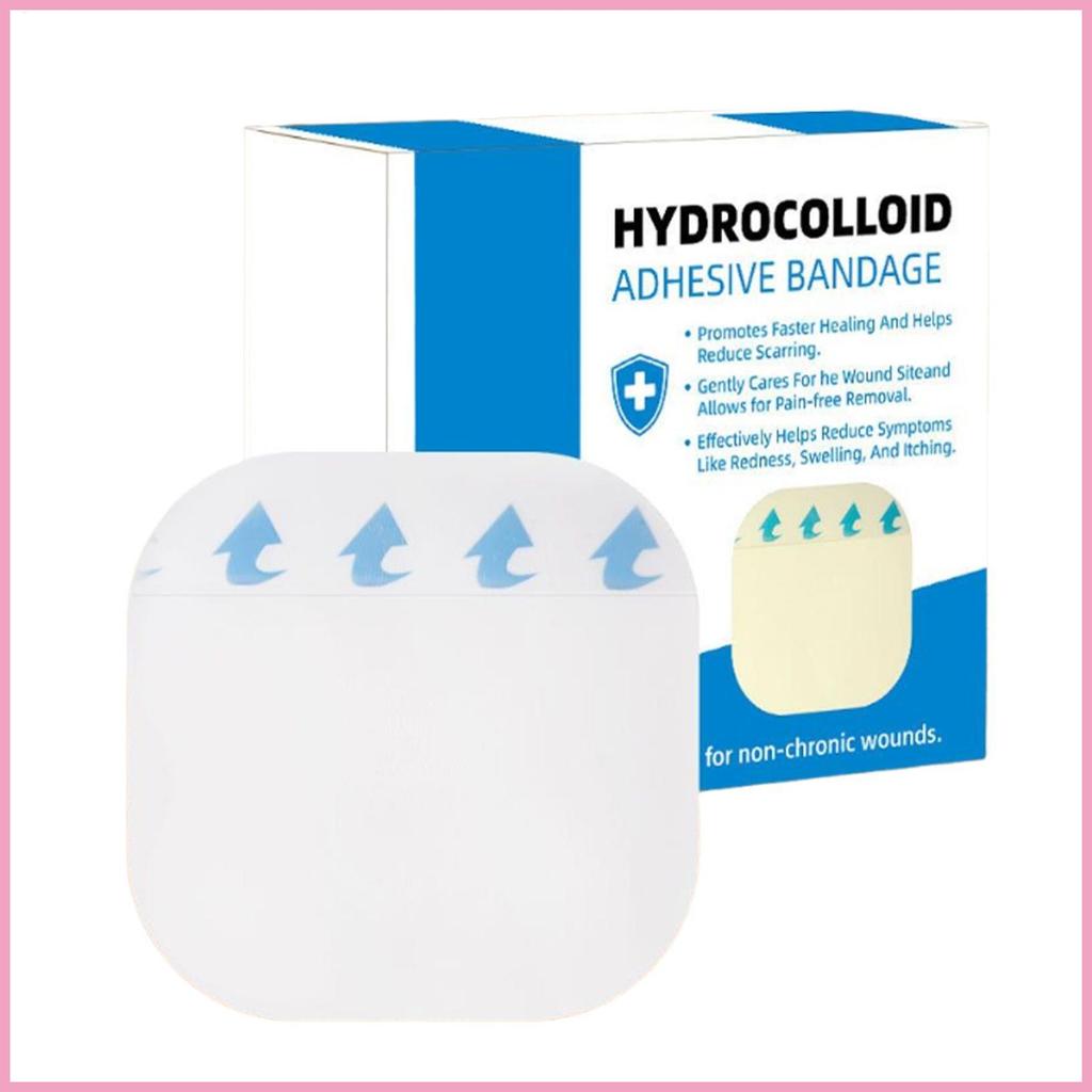 Hydrocolloid Patch เทปไฮโดรคอลลอยด์ 5 แผ่นอ่อนโยนกันน้ํายืดหยุ่นตัด Patch สําหรับเดินทางว่ายน้ําเยาว