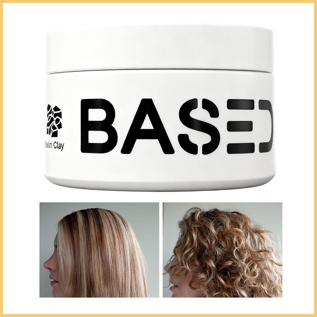 ผม Clay Texture Volume Pomade Natural Moulding Hair Wax Paste สําหรับการเดินทางทุกวันงานแต่งงานวันเก