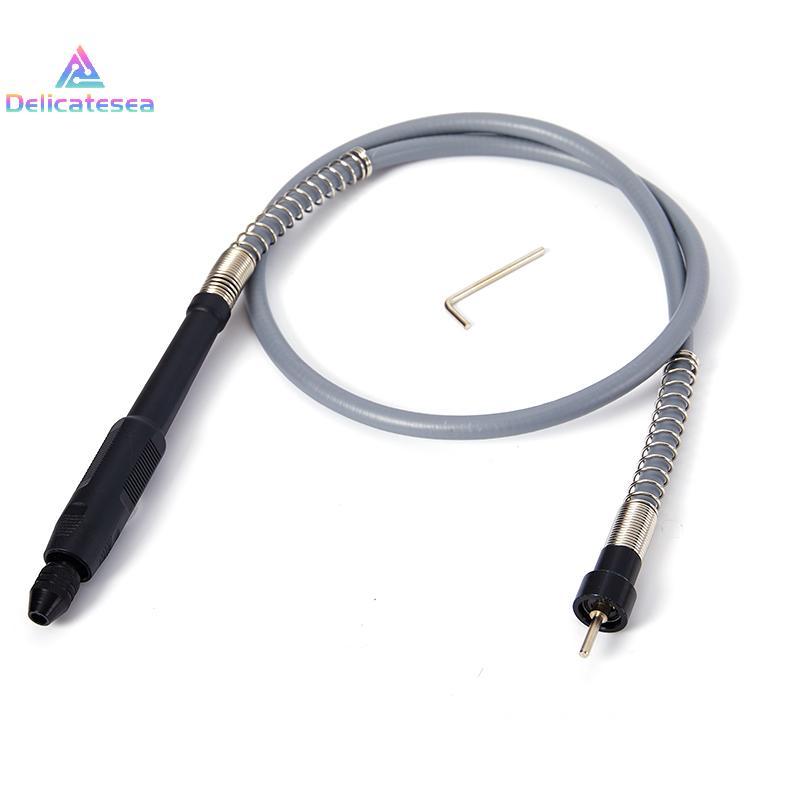 [Delicatesea] เครื่องเจียรด้ามจับเพลาแบบยืดหยุ่นพร้อมเชยสว่าน 0.3-3.2 มม. Flex Shaft สําหรับ Dremel 
