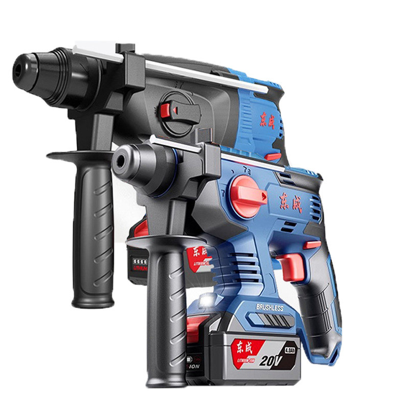 Dongcheng DCZC22 ค้อนไฟฟ้า 04-24 แบตเตอรี่ลิเธียมแบบชาร์จไฟได้ Dongcheng สว่านกระแทกกําลังสูงค้อนไฟฟ