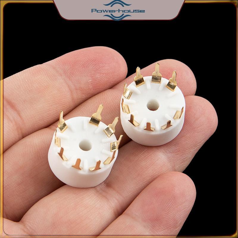 POWER 5 ชิ้นเซรามิค 9pin B9A PCB Mount Tube Socket 12AX7 12AT7 Hifi Audio Vintage AMP.