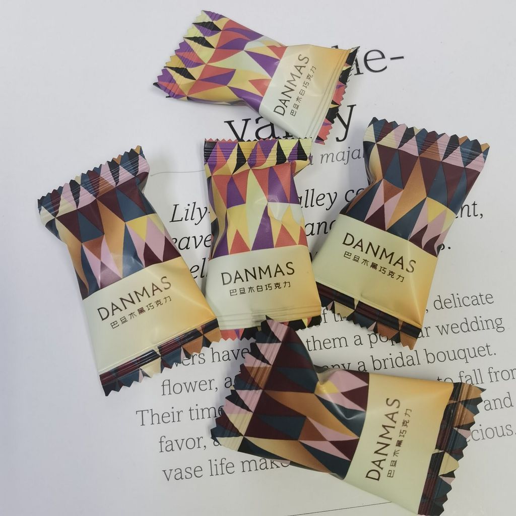 DANMAN DANMAN DANMAN ช็อคโกแลต 500g ประมาณ 110 ชิ้นขนมแต่งงานของว่างสบายๆ V6R4