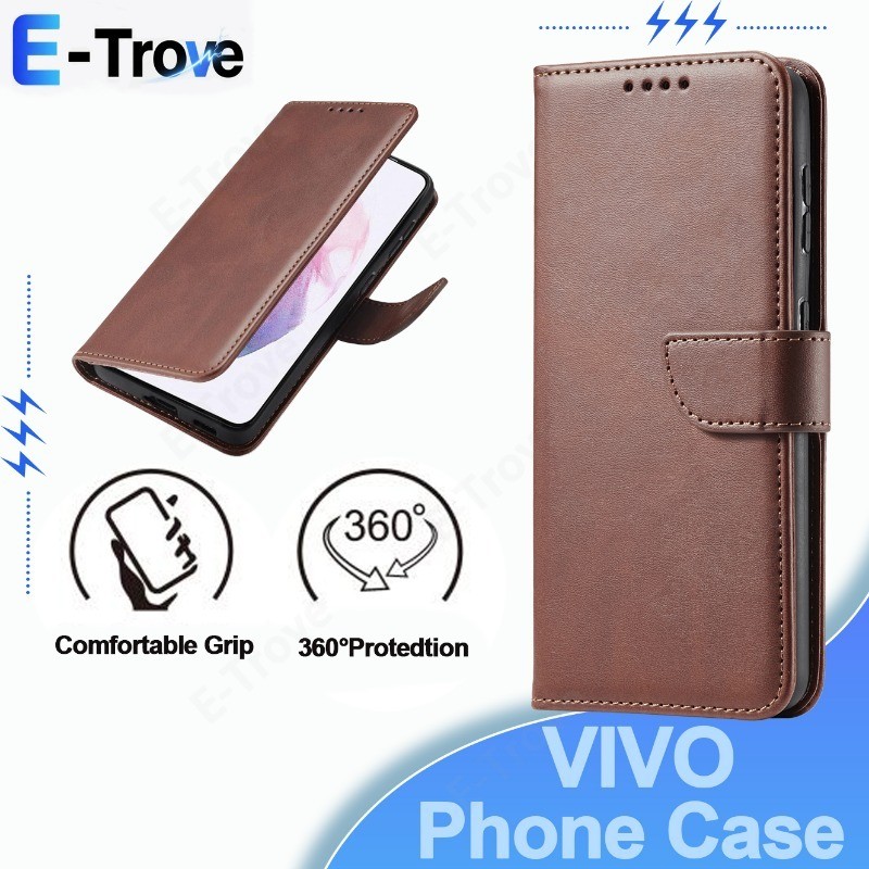 สําหรับVivo Y04/Y22/Y27/Y29s/Y30/Y31/Y35/Y36/Y38/Y39/Y50/Y51a/Y55/Y58/Y75/Y77t/T1/T3xเคสโทรศัพท์หนัง