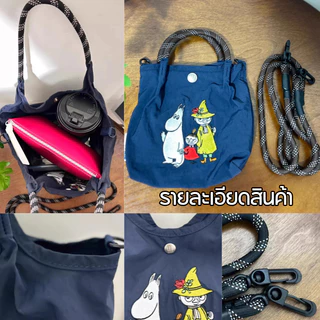 มาใหม่ญี่ปุ่น moomin กระเป๋าถือกระเป๋าสะพายข้าง 1.3L วัสดุไนลอน กระเป๋าสพาย อุปกรณ์ประกอบฉากถ่ายรูป