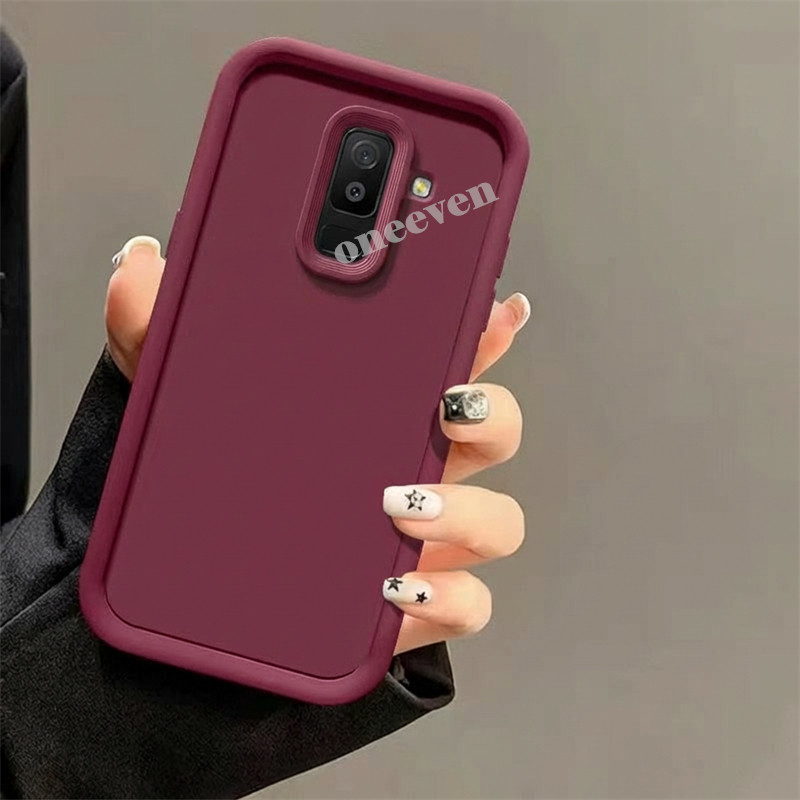 SAMSUNG เคสโทรศัพท์สําหรับSamsung Galaxy A6 Plus A6+ 2018 6.0 นิ้วSM-A605FN A605G A605F A605GN Micro-matte Anti-Fingerprintsซิลิโคนอ่อนนุ่มขั้นตอนฝาครอบกล้องป้องกันกรณี - รูปที่ 3