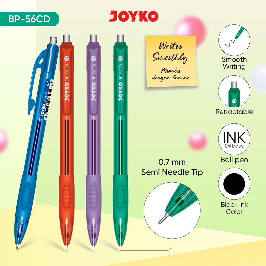 JOYKO Ball Pen BP-56CD 0.7 มม*