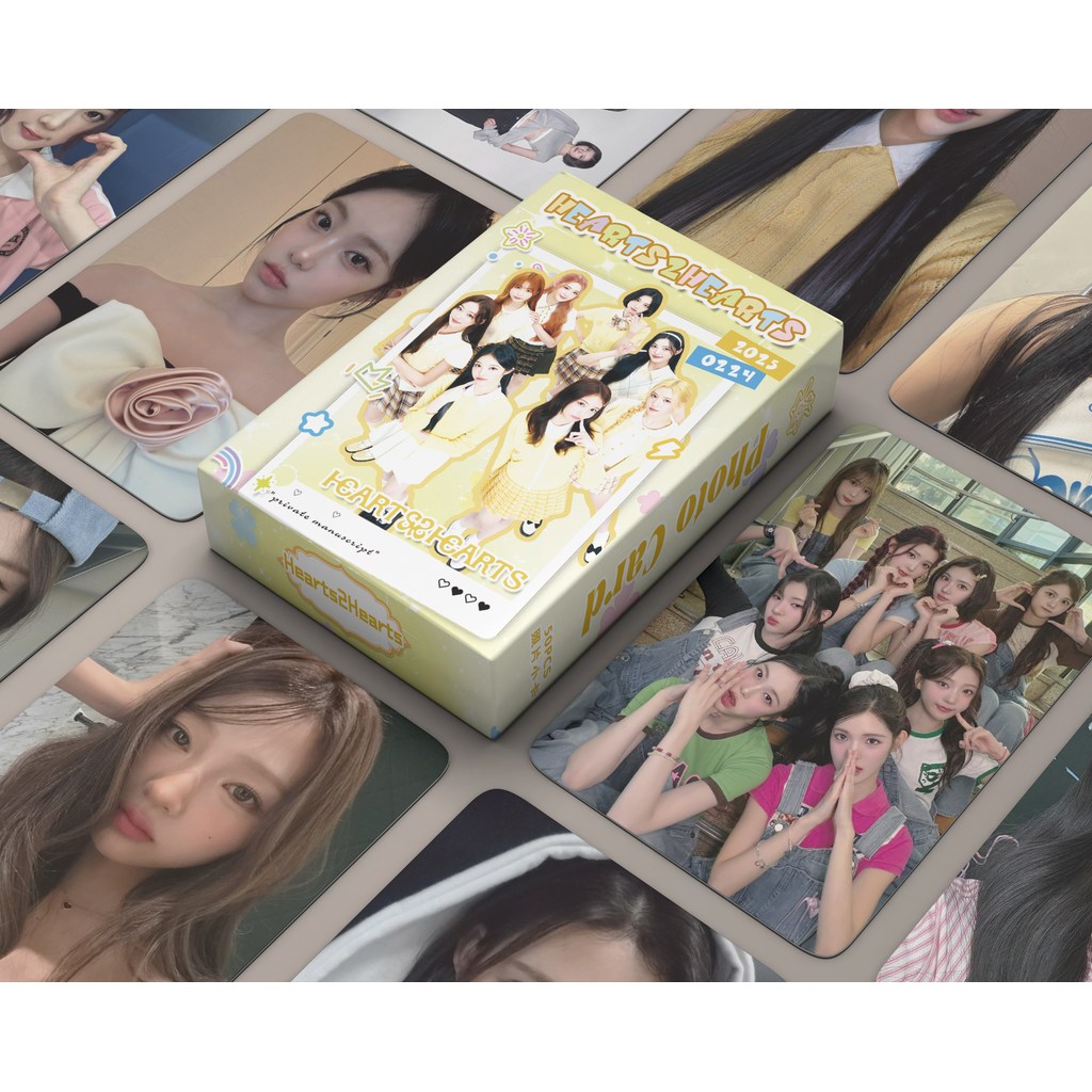 4-50 ชิ้น H2H Hearts2Hearts FOCUS The Chase Lomo การ์ด Makestar Soundwave POB Photocard JIWOO CARMEN
