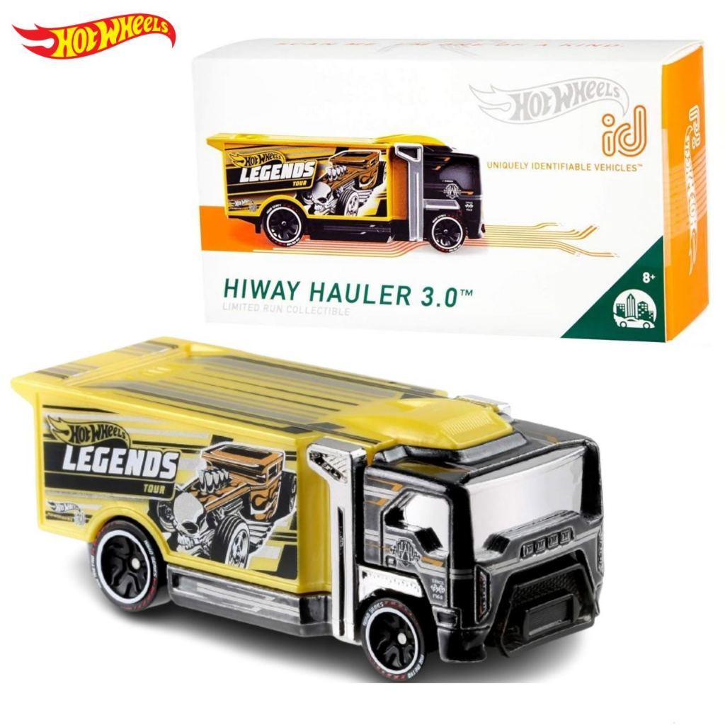 โมเดลรถเหล็ก Hot wheels ID รุ่น HIWAY HAULER 3.0 ลิขสิทธิ์แท้ (สามารถสแกนผ่านเล่นในโทรศัพท์ได้) FXB4