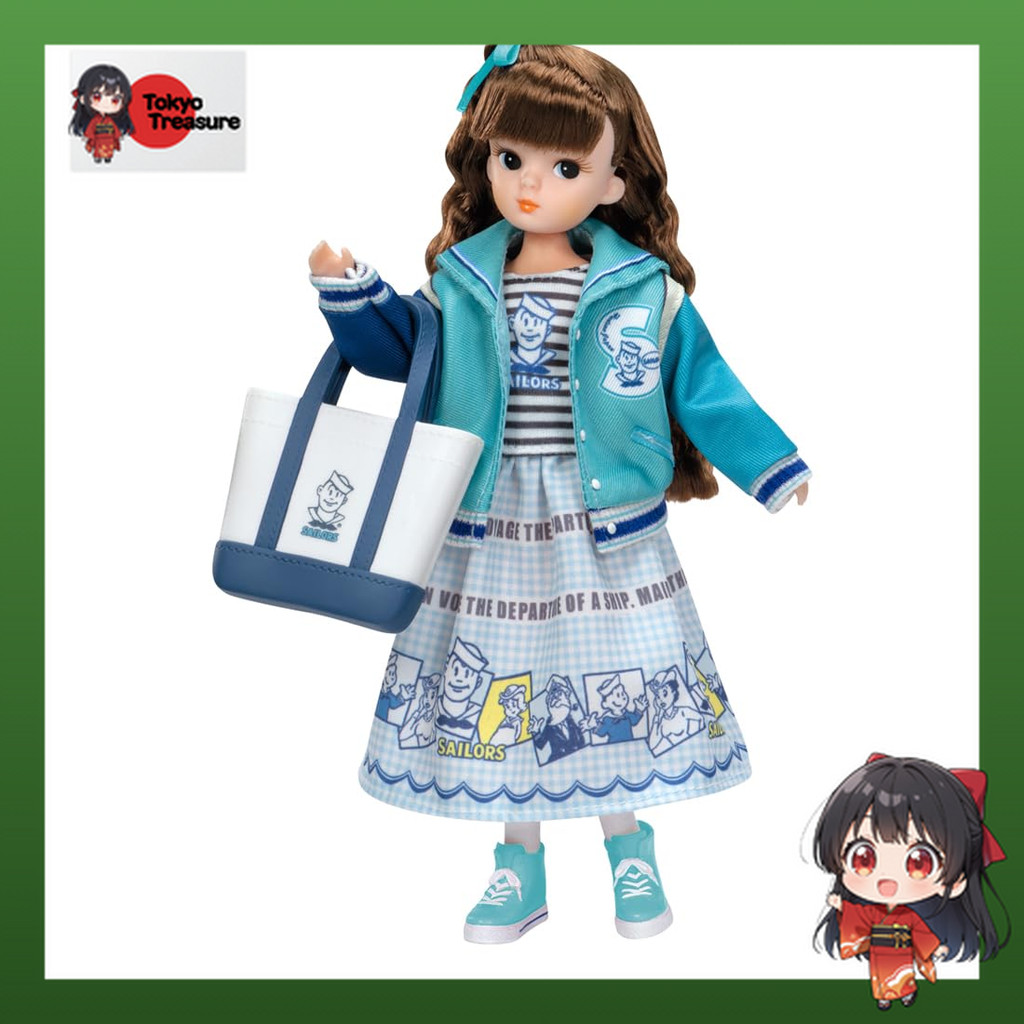 ⚓ Retro Licca Sailors' Marine Fashion Doll 💚 80s Style Collabo Takara Tomy 🇯🇵 [Direct From Japan]