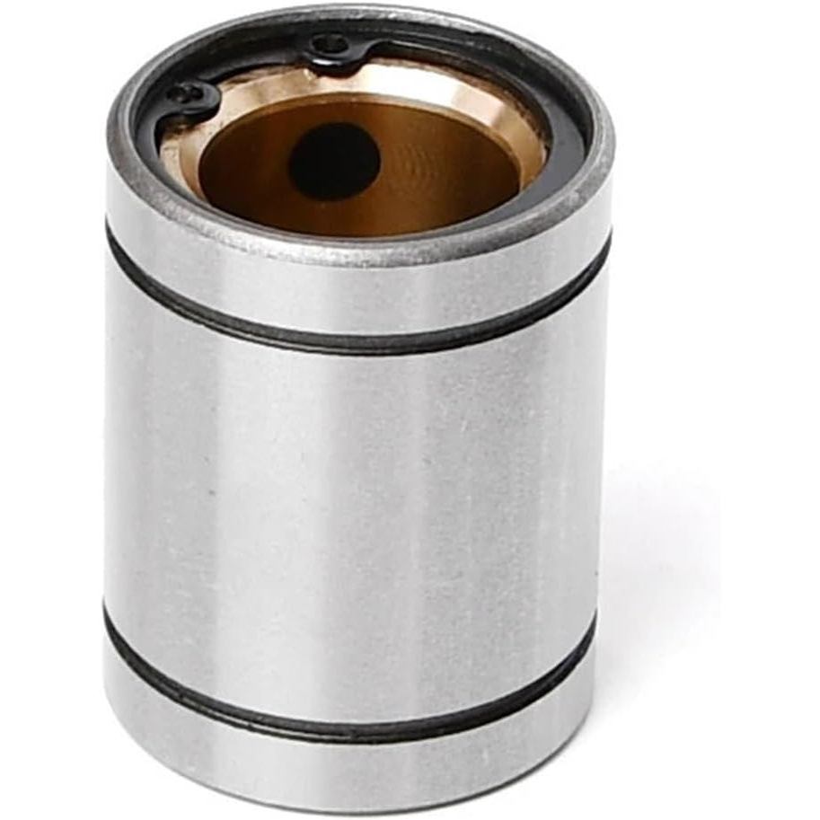 4pcs เหล็กด้านนอกทองแดงด้านในปราศจากน้ํามัน Bushing Linear แบริ่งทองแดงแขน LM10/12/16/20/25/30/35UU 