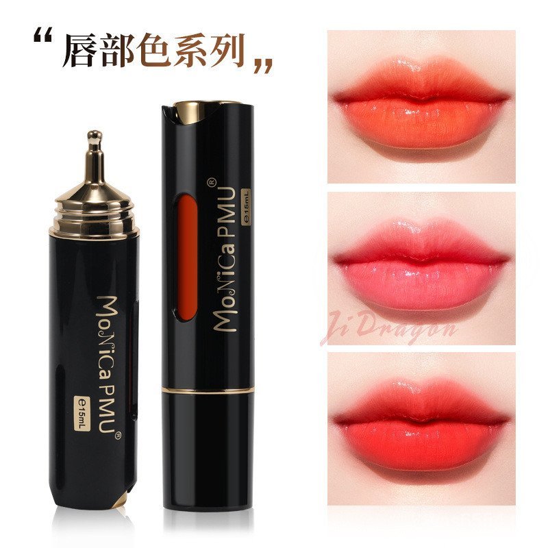 MonicaPMU Micro Eyebrow Lines Eyebrow Semi-ถาวร Dye Liquid Color Lip Color Eye Record Organic Liquid
