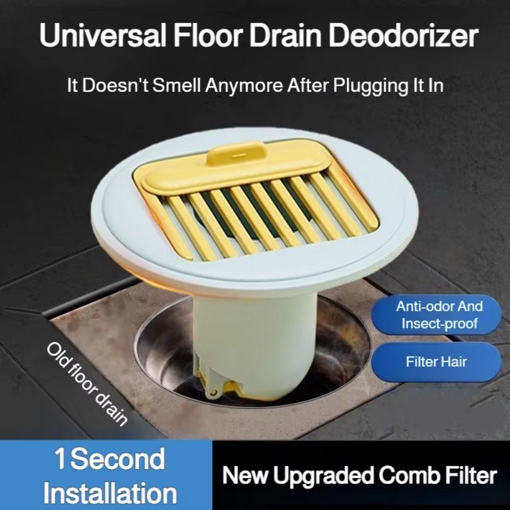 อดัมส์ ท่อระบายน้ําชั้นกันกลิ่น,แกนท่อระบายน้ําพื้นป้องกันการอุดตัน,แบบพกพาอัตโนมัติปิดแม่เหล็กแรงโน้มถ่วงระบายน้ํากรองท่อระบายน้ําบ้านในร่ม - รูปที่ 3