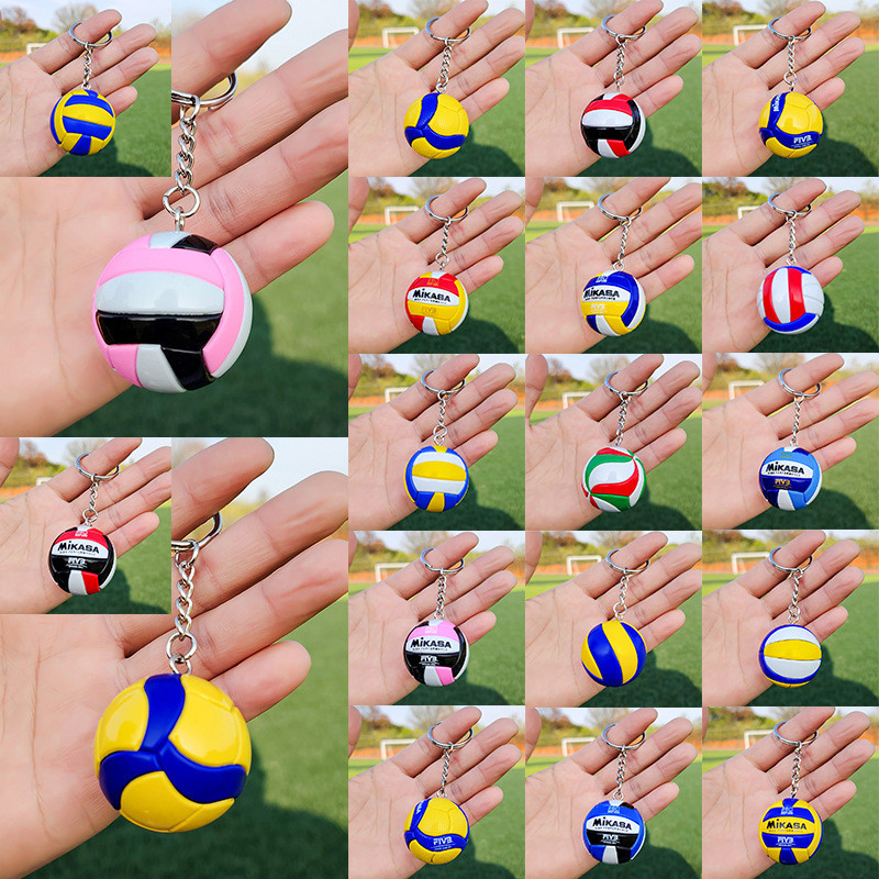 วอลเลย์บอลพวงกุญแจกระเป๋าจี้นักเรียนกีฬาของที่ระลึกกีฬาการแข่งขันรางวัลสร้างสรรค์ของขวัญเล็กๆกีฬาบอลที่สําคัญสแตนเลสพวงกุญ