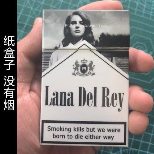 Lana del rey lana del rey บุหรี่ Thunder Sister ลิปสติกแฟชั่นอุปกรณ์ต่อพ่วงเครื่องประดับ Props บรรจุ