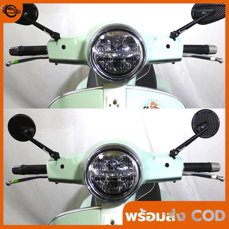 สําหรับ VESPA Universal GTS300 LX125 Super Sport GTV300 GTS 300 S 150 s125 อุปกรณ์เสริมรถจักรยานยนต์กระจกกระจกมองหลังกระ