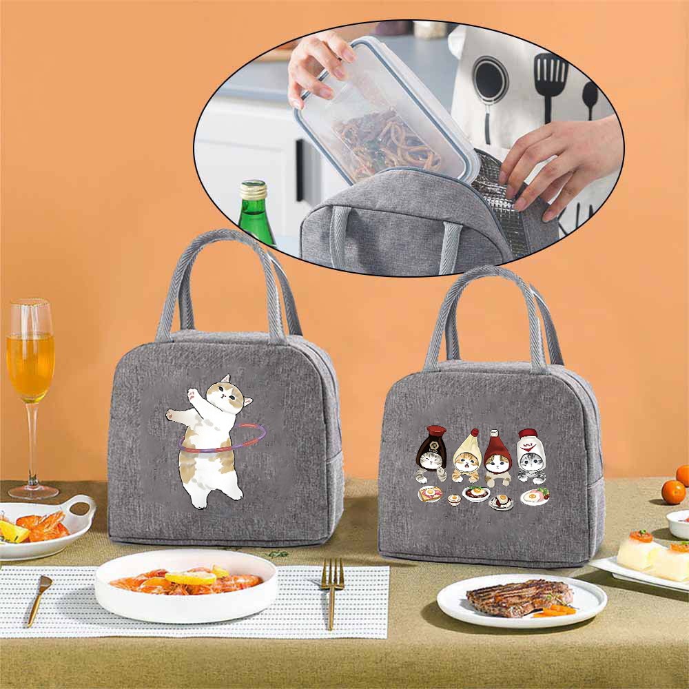 ยอดนิยม|lunch bag กระเป๋าใส่อาหารกลางวัน กระเป๋าเย็น กระเป๋าอเนกประสงค์ กระเป๋าซิป กระเป๋าเก็บความเย็น