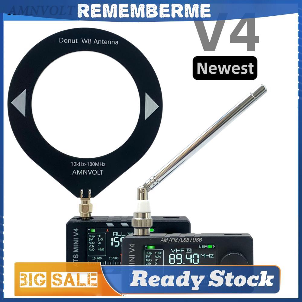 AMNWULT V4 ATS MINI วิทยุ 1.9 นิ้วหน้าจอ IPS Si4732 วิทยุ DSP AM FM Receiver
