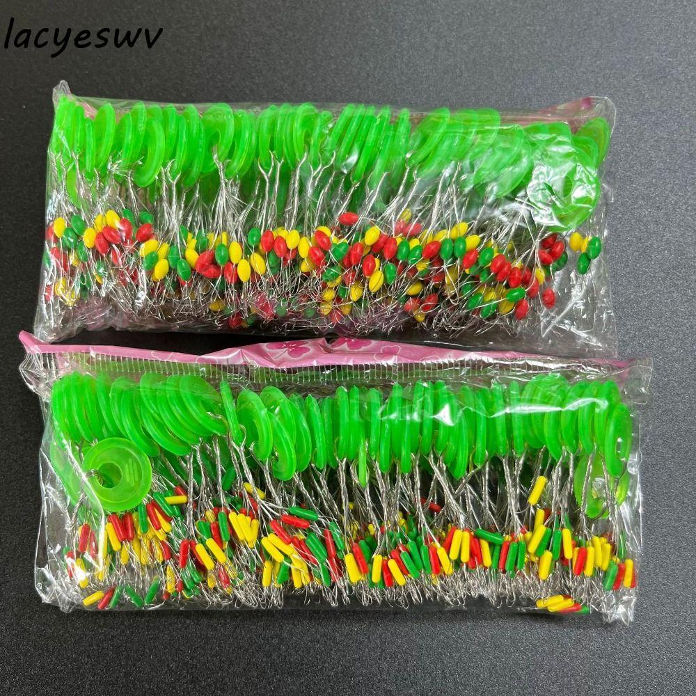 LACYSWV 600 ชิ้นรูปไข่ลอยสายตกปลา Tackle น้ําหนักเบาลอยยางตกปลา Stopper Bobber Stopper ตกปลาลอยถั่วป