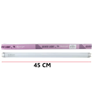 Silver Light หลอดนีออนแบล็คไลท์ T8 15W 12V ยาว 45 ซม. หลอดดักยุง หลอดล่อแมลง Black Light Blue 1 ชิ้น