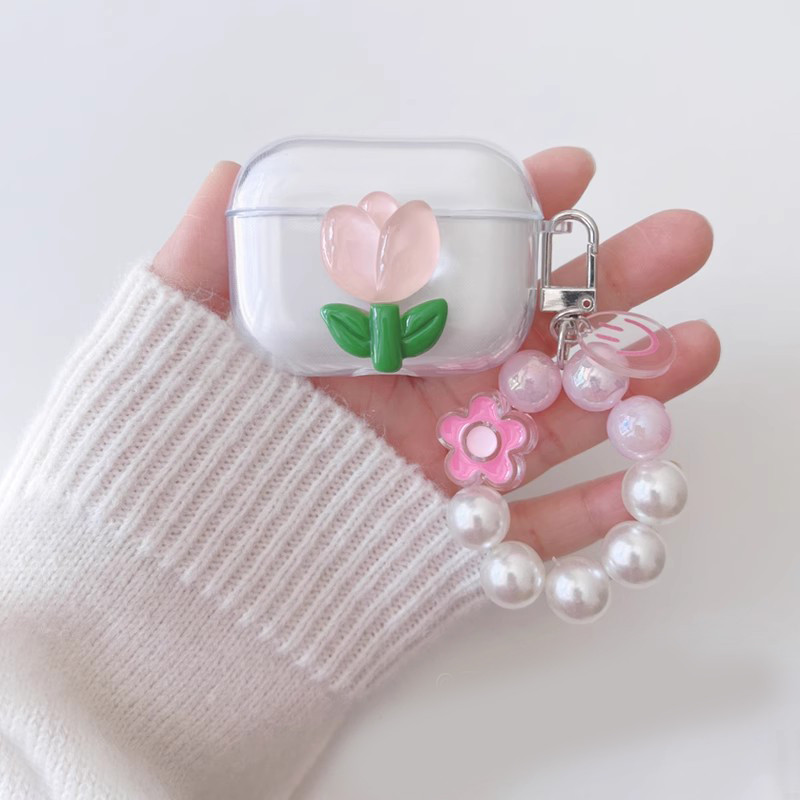 ลูกไม้/ดอกไม้ใสหูฟังสําหรับ QCY MeloBuds Pro / arc buds lite/AilyBuds Pro Case ฝาครอบซิลิโคนอ่อนนุ่ม