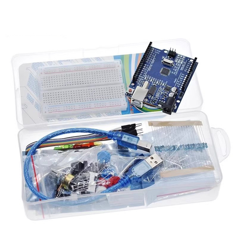 UNO R3 บอร์ดพัฒนา 400 หลุมชุดสไตล์ใหม่ Maker สวิทช์ Breadboard Sensor หลีกเลี่ยงอุปสรรคโมดูลหลอดไฟ L