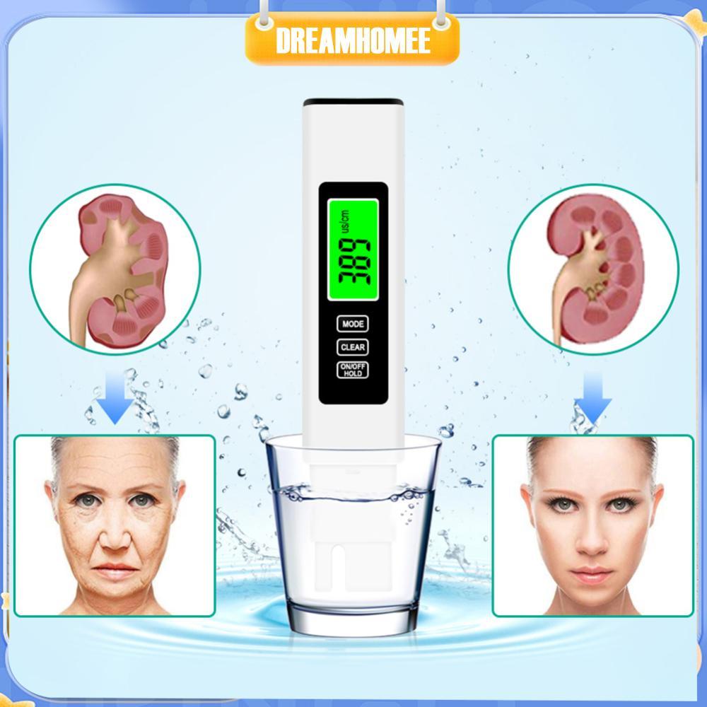 [dreamhomee.th] 4 in 1 Digital Water Tester EC Meter & Temperature Meter 0-9990 PPM Water Quality Te