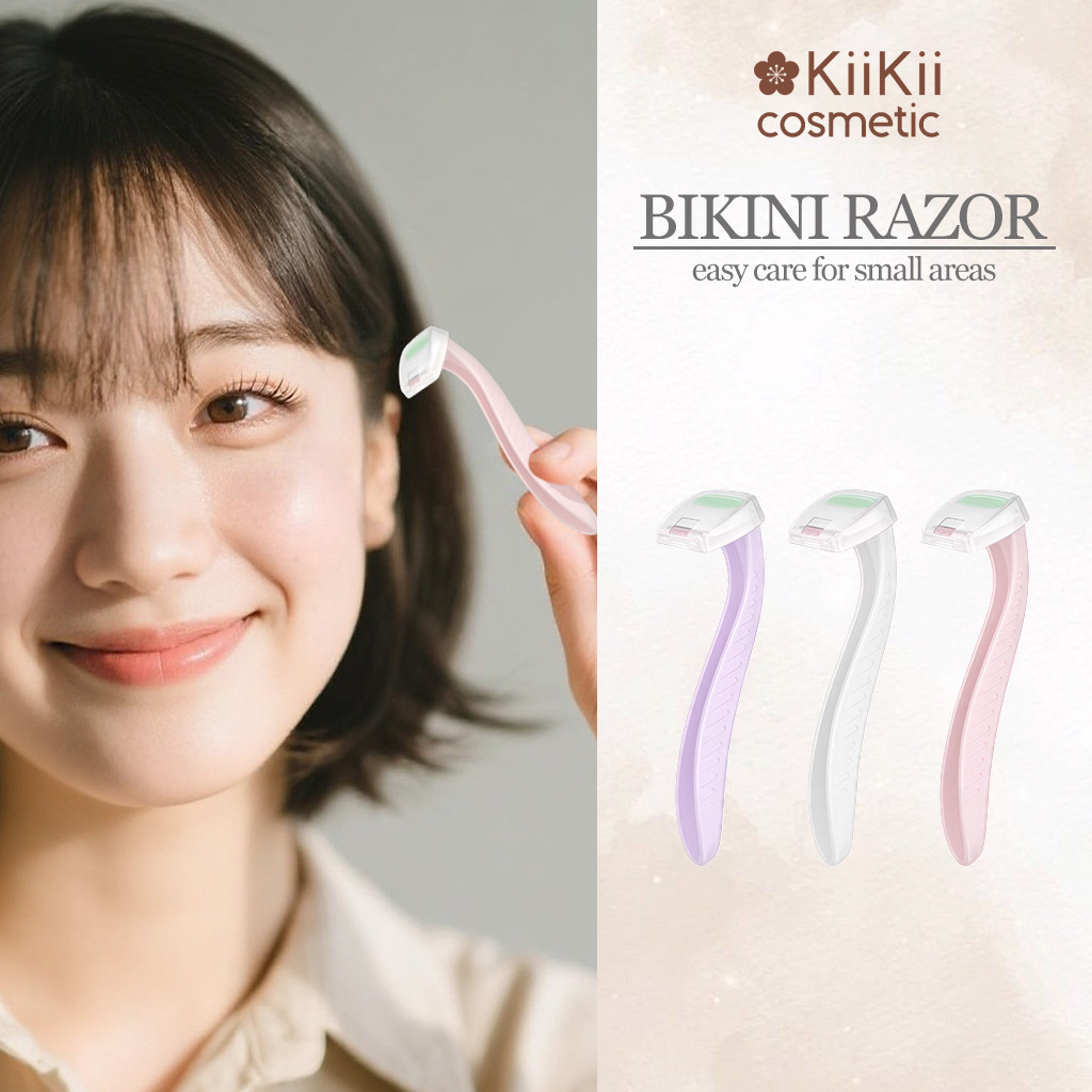 KiiKii Cosmetic มีดโกนขน ที่โกนขน มีดโกนขนมินิ มีดโกนบิกินี่ 3 ชิ้น ใช้ใต้วงแขน/ขา/จุดลับ