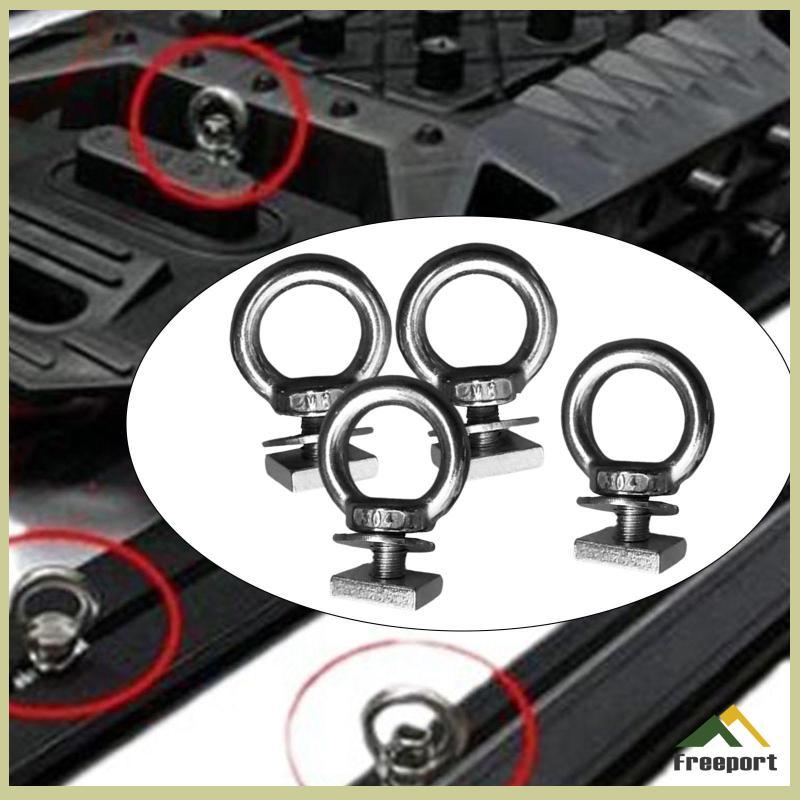 [Szgqmyyx1] 4 ชิ้น Heavy Duty Eye Bolt สแตนเลส T Bolt Eye Nut Tie Down แหวน