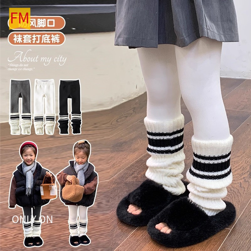 ชุดชั้นในและถุงเท้าเด็กผู้หญิง แบบใหม่สไตล์เกาหลี สำหรับฤดูใบไม้ร่วงและฤดูหนาว