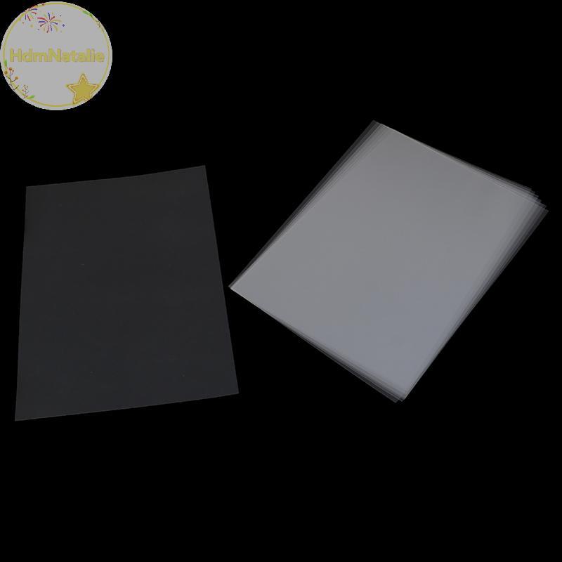 HdmNatalie 10 ชิ้น A4 Inkjet Laser Printing Transparency Film กระดาษถ่ายภาพ PCB Stencils VN