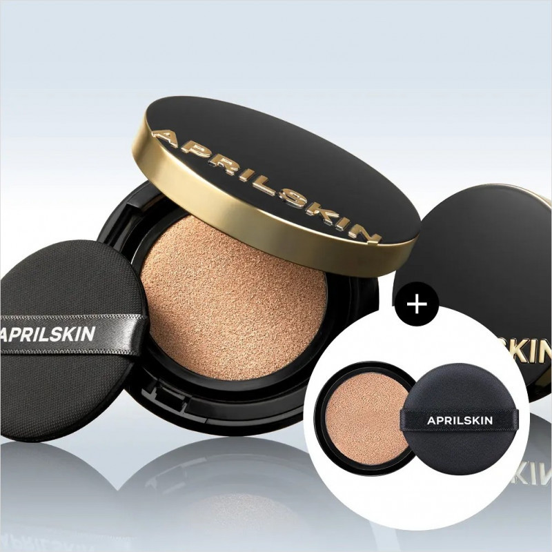 Aprilskin Magic Snow Cushion (ผลิตภัณฑ์หลัก 15g + รีฟิล 15g)