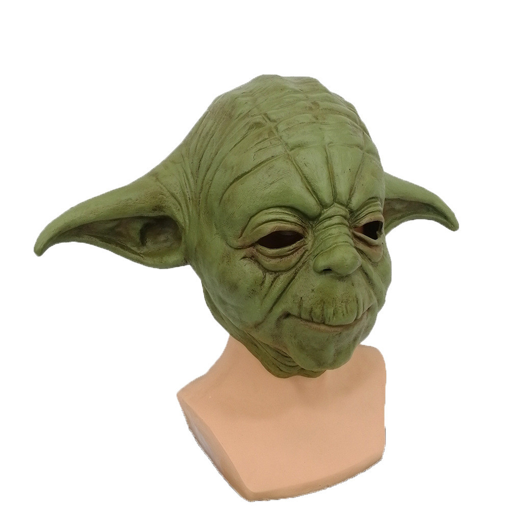 Star Wars สินค้าหมวกยางฮาโลวีน Tricky Props Shrek Yoda Master Elder Mask พร้อมสต็อก