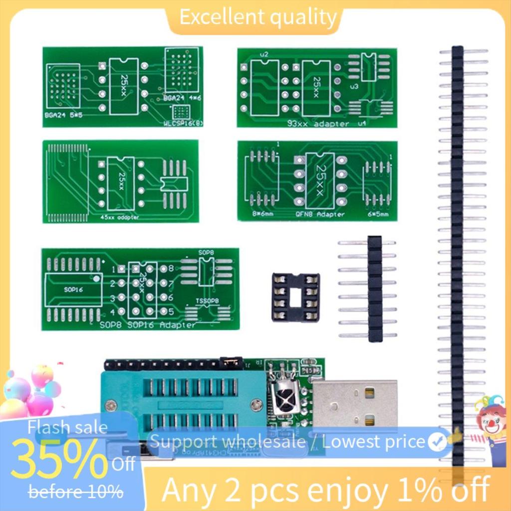 CH341A โปรแกรมเมอร์ V1.7 1.8V ระดับ Shift W25Q64FW W25Q128FW Gd25LQ64