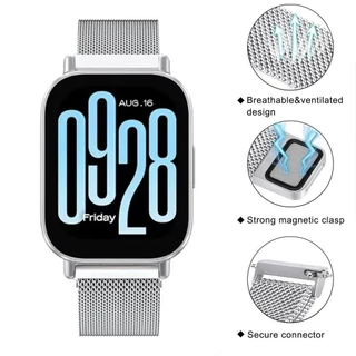 【สาย+เคส】กรณี TPU สายลูป Milanese for Redmi Watch 5 Active / 5 Lite ป้องกัน Gores นุ่มป้องกันป้องกันหน้าจอ