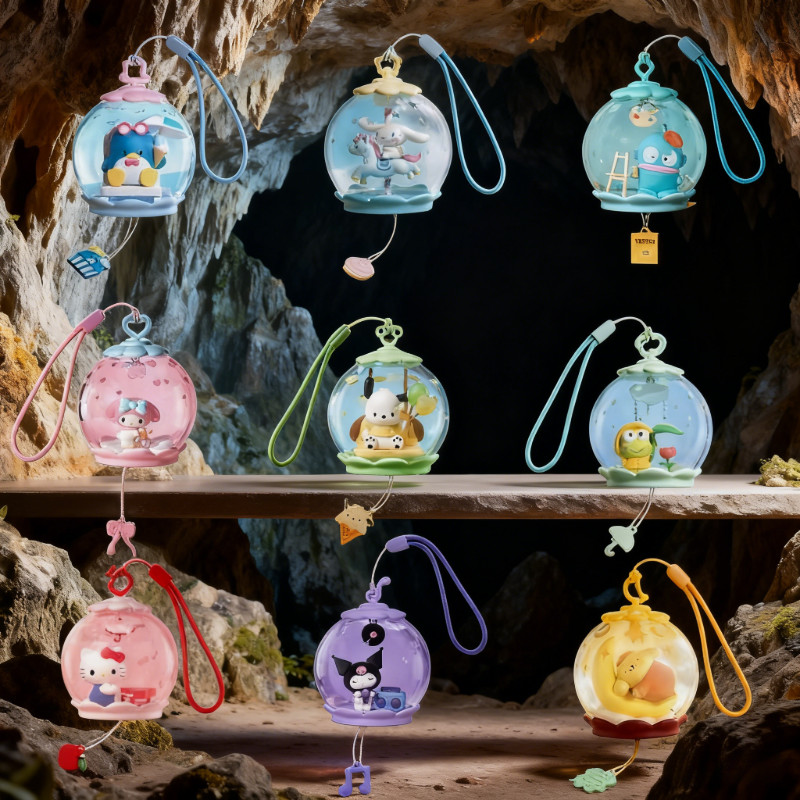 POPMART Sanrio Family Sweet Dream Bubble House Series ฉากรูปของเล่น Mystery Box ของขวัญจี้