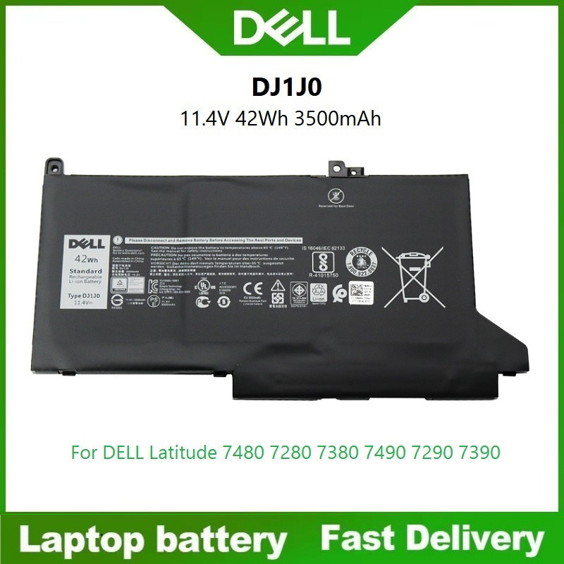☸DJ1J0 แบรนด์ใหม่ เข้ากันได้ DELL Latitude 12 7000 7280 7380 7480 Tablet PC PG74G PGFX4 ONFOH DJ1JO 