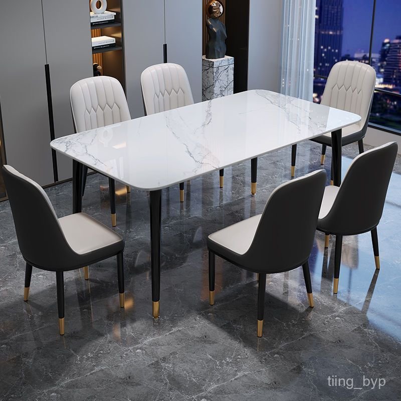 โต๊ะทานอาหารหินชนวน TABLE [ไม่รวมเก้าอี้] หินสังเคราะห์ *ต้องประกอบเอง* 9KZM