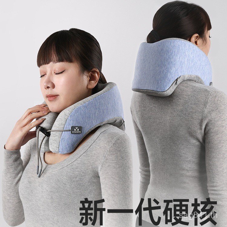 หมอนรูปตัว U เครื่องบินกระดูกสันหลังส่วนคอ Travel 360°หมอนรองคอรถรองรับคอ U-Shaped หมอนเบาะ Sleeping