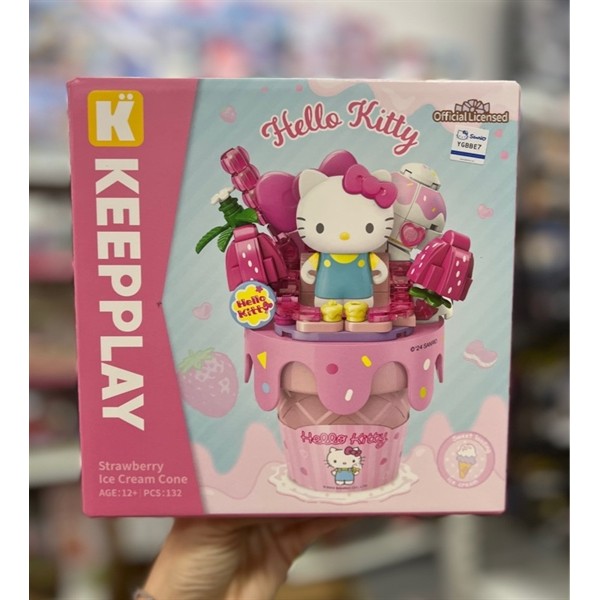 KEEPPLAY Sanrio cone Assembly Toy - HELLO KITTY K20841 สําหรับเด็กอายุตั้งแต่ 12 ปี