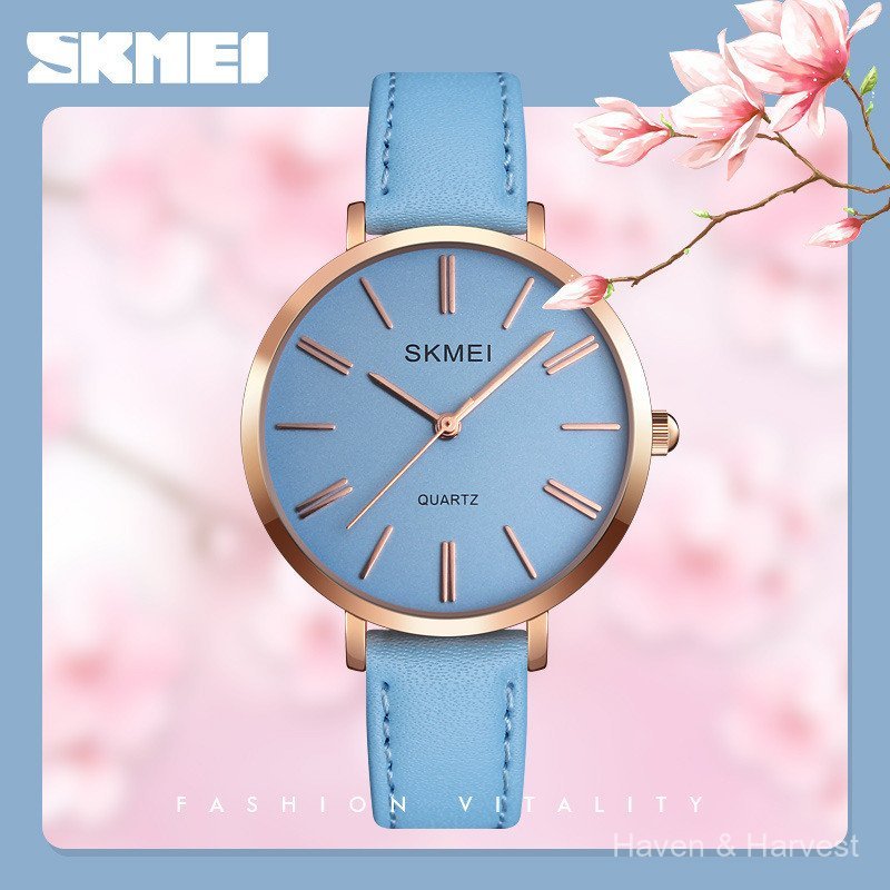 SKMEI Moment Beauty 1397 Ladies Casual Quartz Watch Simple Dial Fashion นาฬิกาข้อมือสีสันสดใส