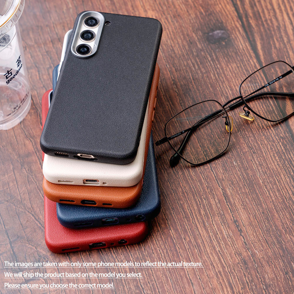 พรีเมี่ยมหนัง Faux สําหรับ Vivo iQOO Z9 Turbo + Endurance Y200 GT V2352A V2361GA V2417A V2361A V2352GA ยาง TPU ผิวที่เป็นมิตรสัมผัสกล้องคลาสสิกสีฝาครอบ - รูปที่ 3