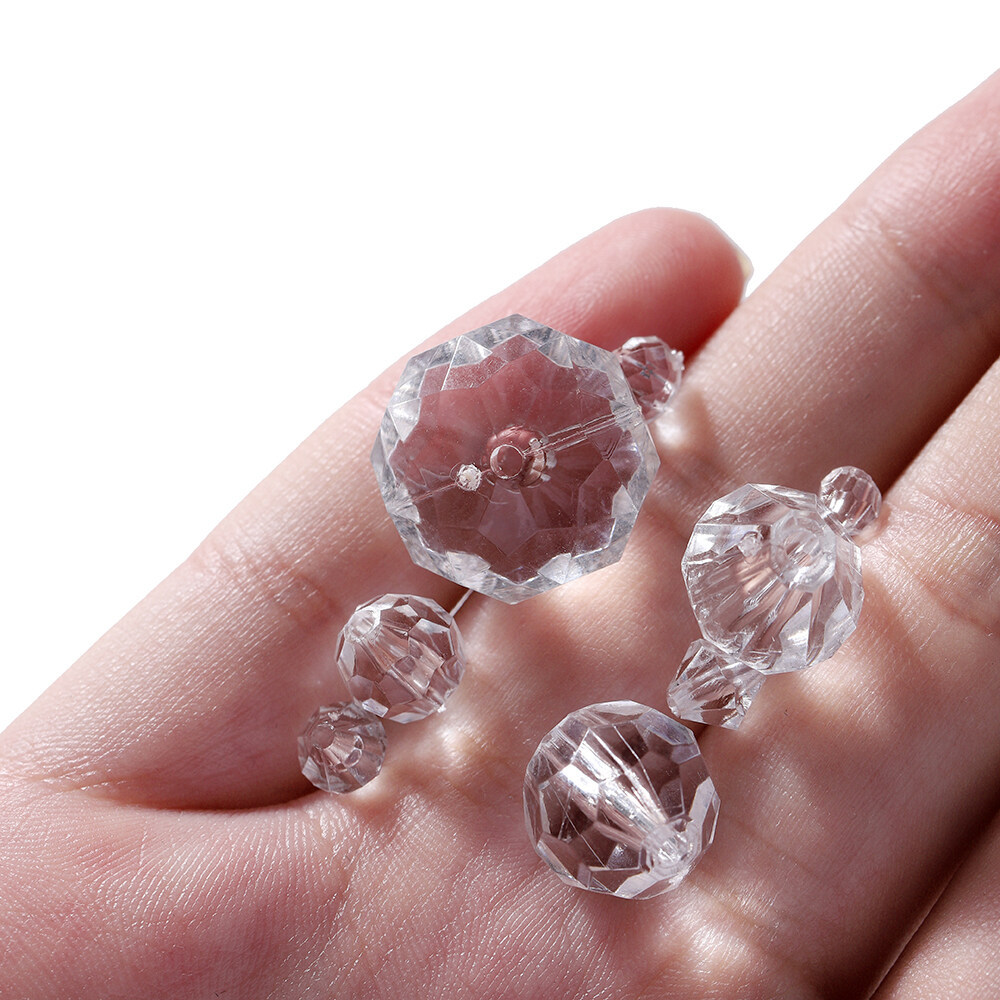 10-300ชิ้น4-16มิลลิเมตรโปร่งแสงคริสตัลลูกปัดอะคริลิเหลี่ยมเพชรพลอย Spacer ลูกปัดสำหรับ สร้อยข้อมือเครื่องประดับทำอุปกรณ์ - รูปที่ 4