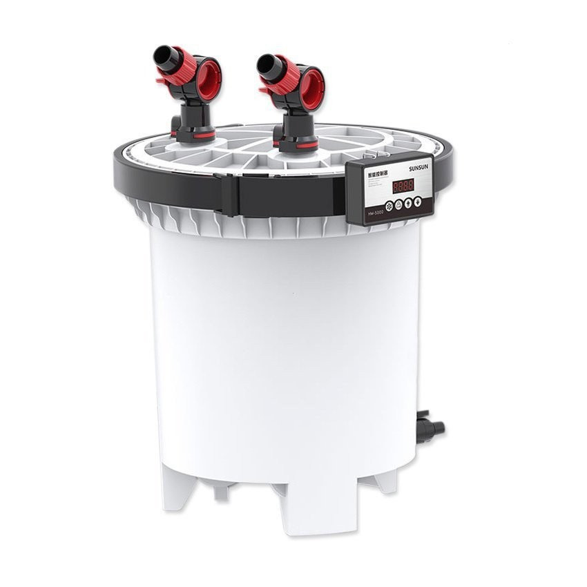 SUNSUN Aquarium กรอง LCD Monitor 7 ส่วนปรับกระแสเงินสด 4600L/h 9W UV ฆ่าเชื้อสําหรับถังปลาสูงสุด 300