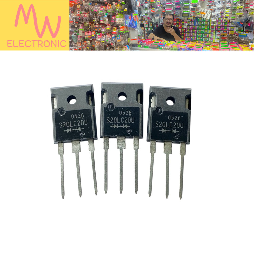 Diode S20LC20U (ราคาต่อ 1ชิ้น) Fast Diode 20A 200V TO-247 3ขา มีสินค้าพร้อมส่งในไทย