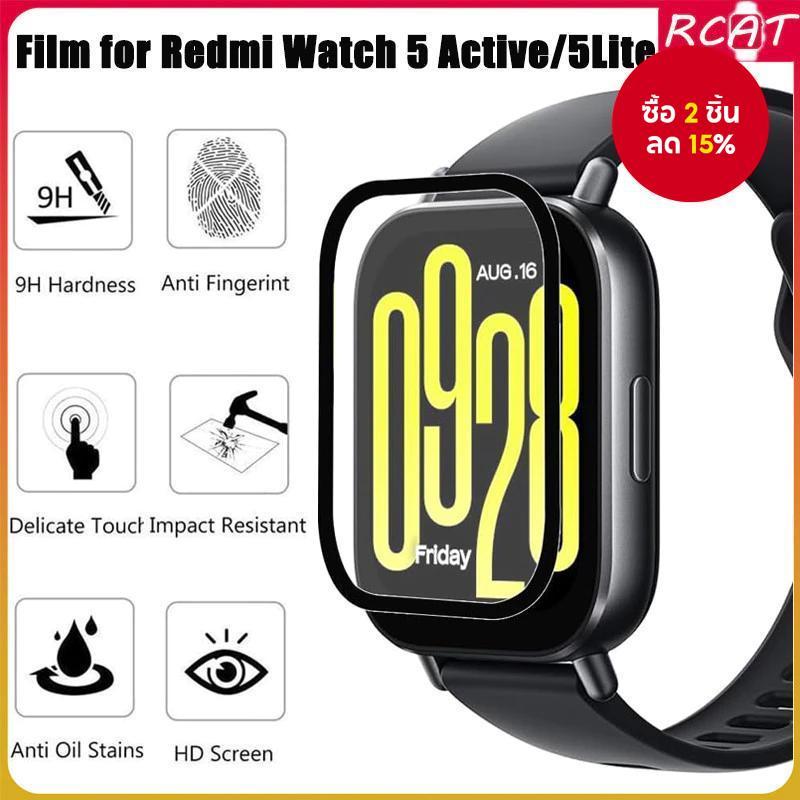 3D กระจกนิรภัยป้องกันหน้าจอสําหรับ Redmi Watch 5 Lite Redmi Watch 5 Active Full Cover Film