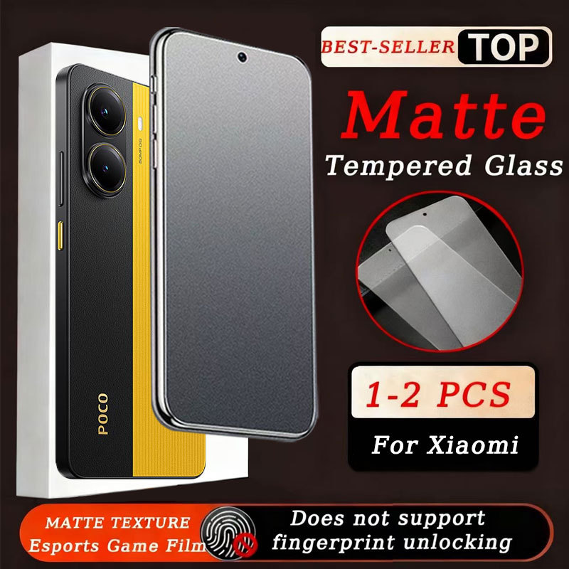 ฟิล์มกระจก ด้าน สำหรับ Xiaomi Poco X7 X6 Neo X5 X4 X3 NFC M7 M6 M5 M5s M4 M3 F7 Ultra F6 F5 F4 GT Pr