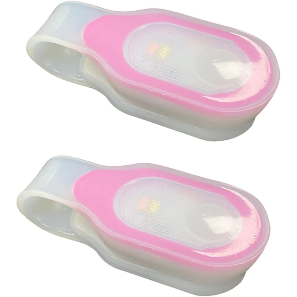 2pcs Hands Free LED Flashlight Clip on Flashlight Mini Safety Nursing Night Lights for Outdoor Sport