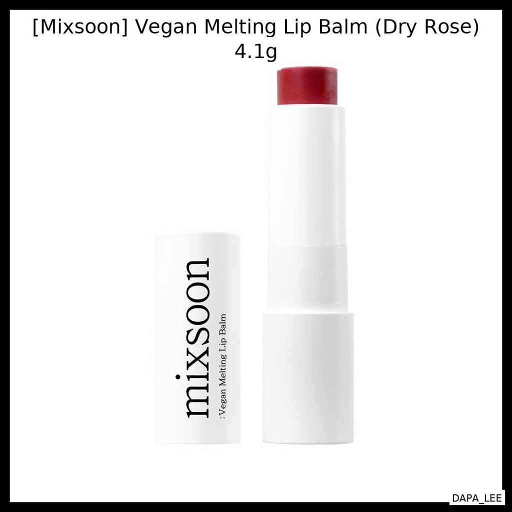 [Mixsoon] Vegan Melting Lip Balm (Dry Rose) 4.1g / Vegan, Hydrating by DAPA_LEE