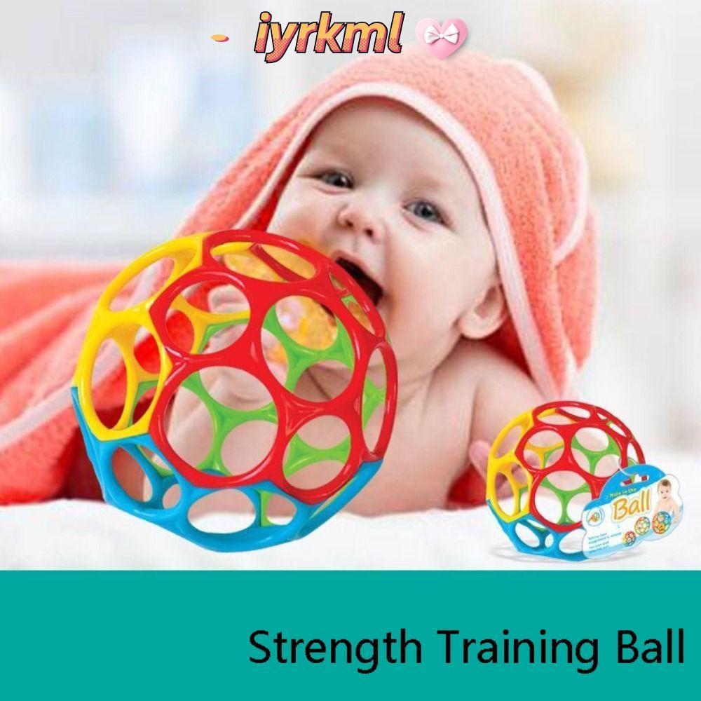 IYRKML ลูกบอลฝึกความแข็งแรง, หลุม Easy-Grap Bright Starts Oball, อายุทารกแรกเกิดและขึ้น Rattle BPA-F